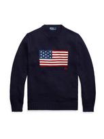 Polo Ralph Lauren Megztinis tamsiai mėlyna / dangaus žydra / granatų spalva / balta