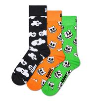 Happy Socks Kojinės 'Halloween' žalia / oranžinė / juoda / balta