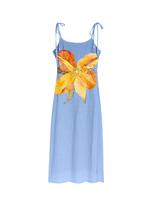 Desigual Suknelė šviesiai mėlyna / geltona / oranžinė