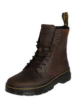 Dr. Martens Suvarstomieji batai 'Combs' tamsiai ruda / geltona