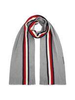 TOMMY HILFIGER Šalikas 'RASHELLE' tamsiai mėlyna jūros spalva / pilka / raudona / balta