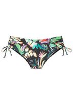 VENICE BEACH Bikinio kelnaitės nefrito spalva / purpurinė / oranžinė / juoda