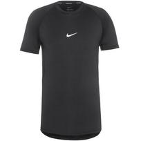 NIKE Sportiniai marškinėliai 'Pro' juoda / balta