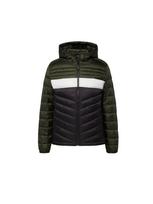 JACK & JONES Demisezoninė striukė 'Hero' ruda / žalia / balta