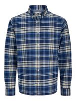 JACK & JONES Marškiniai 'JPRBLunorris' mėlyna / safyro / vilnos balta