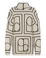 SOAKED IN LUXURY Megztinis 'SL Hedaya' juoda / vilnos balta