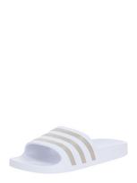ADIDAS SPORTSWEAR Šlepetės 'Adilette Aqua' sidabrinė / balta