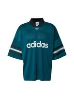 ADIDAS ORIGINALS Marškinėliai 'Adicolor Oversized Football' benzino spalva / juoda / balta