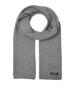 JACK & JONES Šalikas 'JACDna' tamsiai pilka / juoda / balta