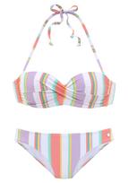 LASCANA Bikinis geltona / nefrito spalva / šviesiai violetinė / pitajų spalva