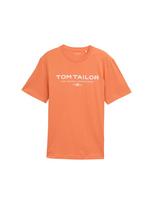 TOM TAILOR Marškinėliai koralų splava / balta