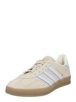 ADIDAS ORIGINALS Sportbačiai be auliuko 'GAZELLE' kremo / mėlyna / auksas / balta