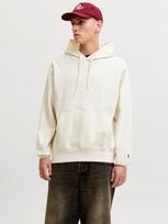JACK & JONES Megztinis be užsegimo 'JORFrederiksberg' vilnos balta