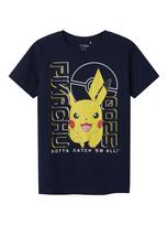 TWO SOON Marškinėliai 'Pokémon' tamsiai mėlyna jūros spalva / geltona / raudona / balta