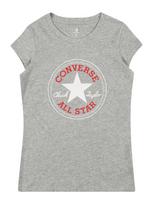 CONVERSE Marškinėliai pilka / raudona / balta