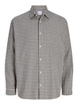 JACK & JONES Marškiniai 'JJCARTER' juoda / balkšva