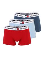 Tommy Hilfiger Underwear Boxer trumpikės 'Heritage' mėlyna dūmų spalva / šviesiai mėlyna / raudona / balta