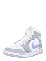 Jordan Sportbačiai su auliuku 'Air Jordan 1' pilka / balta