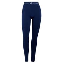 ADIDAS PERFORMANCE Sportinės kelnės 'Hyperglam Colour Block Full Length' tamsiai mėlyna / balta