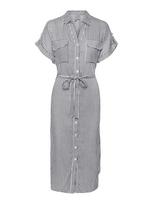 VERO MODA Palaidinės tipo suknelė 'Bumpy' juoda / balta