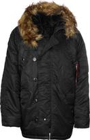 ALPHA INDUSTRIES Žieminė parka 'N3B' juoda