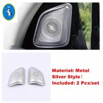 Silver Inner Window Pillar A Stereo Speaker Audio Loudspeaker For Mercedes-Benz GLE GLS Gle320 450  -  Auto Accessories A-pillar horn black