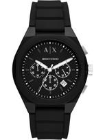 ARMANI EXCHANGE Analoginis (įprasto dizaino) laikrodis juoda / sidabrinė