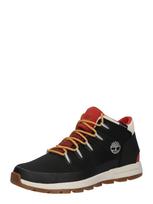 TIMBERLAND Auliniai batai su raišteliais 'Sprint Trekker' margai raudona / juoda / natūrali balta