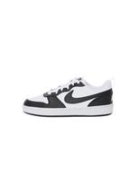 NIKE Sportbačiai 'Court Borough' juoda / balta