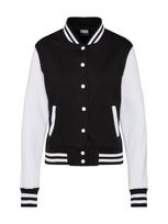 Urban Classics Demisezoninė striukė juoda / balta