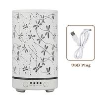 Essential Oil Diffuser 100ML Aroma Diffuser Cool Mist Humidifiers Dragonfly Scent Diffuser with Auto Shut-Off Protection white