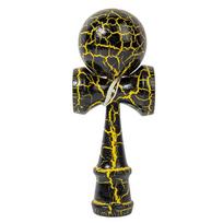 Crack Painted Kendama Toy Outdoor Fitness Balls Train Eye hand Coordination Ideal for Children Adults Outdoor Entertaining Juggling Sports Ball black