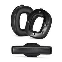 Protein Ear Pads Headband Cushion for Astro A40TR Headphone Earpads Earmuff Earcups with Magnetic Buckle Accessories black