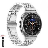 For Samsung Galaxy Watch 8 40/44mm 8 Classic 46mm Metal Bracelet Stainless Steel Band Wristband Business Watch Band Galaxy Watch 8 44mm sidabras