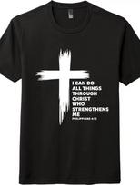 Philippians 4:13 T-Shirt | I Can Do All Things Through Christ Unisex Tee 2XL