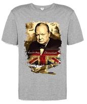 Raf British politics government Winston Churchill England spitfire t shirt L white