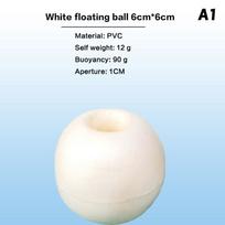 1Pc PVC Marine Anchor Float Buoy, Kayak Drift Anchor Ball Rope Suitable For Canoe Boat Lakes Pools Water Sports Accessories white