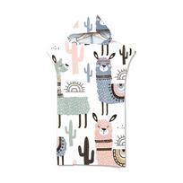 Customizable Printed Alpaca Microfiber Beach Towel Hooded Surf Poncho Quick Drying Bath Robe for Adults And Children 110x80cm gray