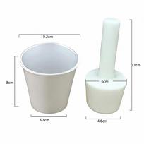 Non-Stick Waffle Cone Mold Easy Clean Ice Cream Cone Maker Portable Bowl Cone Mold  Home Kitchen 2 white