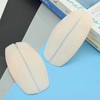 Soft Silicone Shoulder Pads 1Pair Keep Bra Straps in Place All Day Long One Size smėlis