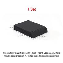 1/2 Rinkiniai Garsiakalbių Izoliacinė Pagrindinė Plokštė Atspari Smūgiams Kietinta Tylaus Kempinės Pagrindinė Plokštė Stalo Monitoriaus Garsiakalbiui 2Sets 16x22cm