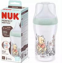Kūdikių buteliukas Nuk Perfect Match Disney Winnie the Pooh., 260 ml, 3 mėn., skaidri sp./įvairių spalvų