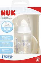 Vaikiška gertuvė Nuk First Choice Learner Bottle, 150 ml, 6+ mėn., balta sp.