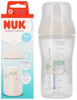 Kūdikių buteliukas Nuk Perfect Match, 260 ml, 3 mėn., skaidri sp.