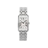 Longines DolceVita Series Quartz Movement Elegant Versatile Watch Women watches Silver L5.512.4.71.6 Regular Watch Box,Silver Strap white