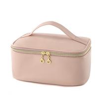 Large-Capacity Women's Travel Cosmetic and Toiletry Bag 23.8 x 16.5 x 12 beige