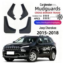 Minkšti guminiai purvasaugiai 2015-2018 m. Jeep Cherokee 15-18 Jeep Cherokee black