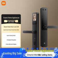 Xiaomi E30 Smart Fingerprint Door Lock with Large Screen Peephole black