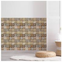 Black Brick Self-Adhesive Wallpaper, Water Peel and Stick Wallpaper for Living Room, Bathroom, Kitchen, Countertop with Geometric Pattern beige