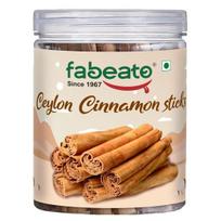 Fabeato Ceilono cinamono lazdelės 100g - Šri Lankietiškas Dalchini sveikas žievės gabalas - Aromatiniai sveiki prieskoniai - Idealiai tinka maisto gamybai, kepimui… Daugiau beige